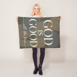 GOTT IST GUT | Christlich Fleecedecke