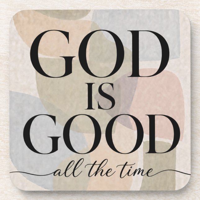 GOTT IST GUT | Christlich Getränkeuntersetzer (Vorderseite)