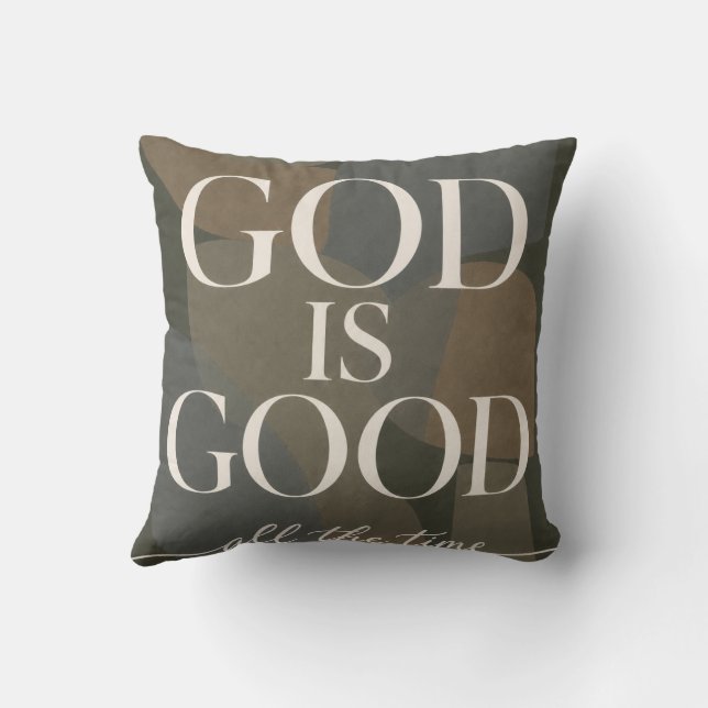GOTT IST GUT | Christlich Kissen (Rückseite)