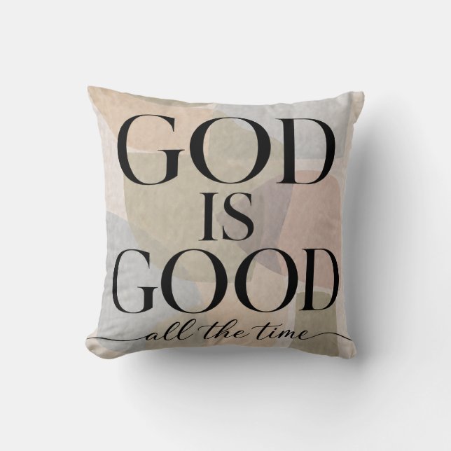 GOTT IST GUT | Christlich Kissen (Vorderseite)