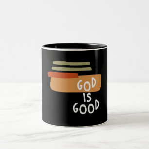 Gott ist gut - Einfache und mächtige Christliche Z Zweifarbige Tasse