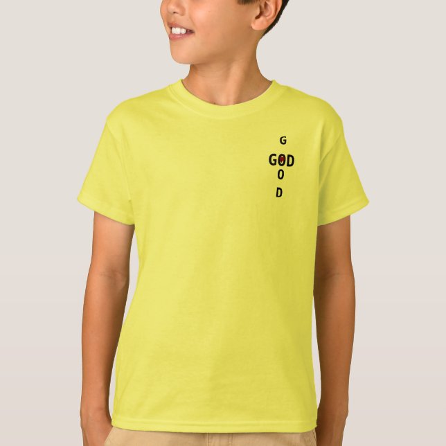 Gott ist gut (gelbe Version) T-Shirt (Vorderseite)