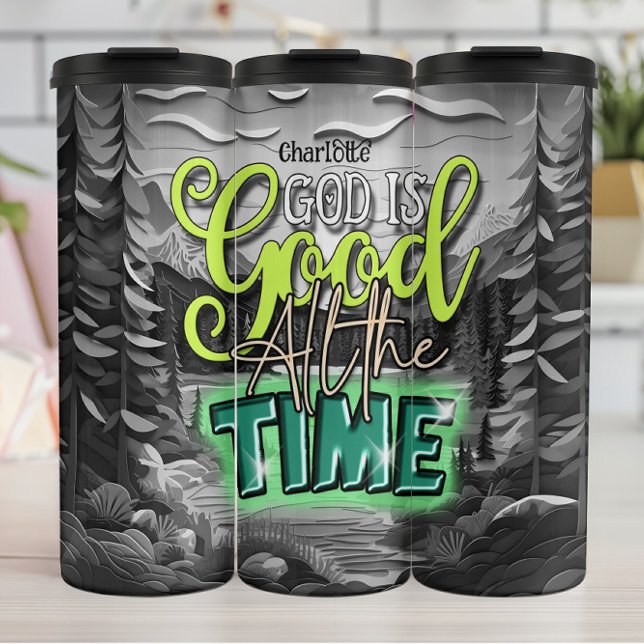 Gott ist gut: Grauwald Thermosbecher (Von Creator hochgeladen)