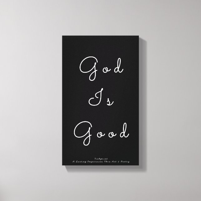 Gott ist gut leinwanddruck (Vorderseite)