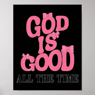 Gott ist gut NK Bow Christlich Jesus Girl Sister D Poster