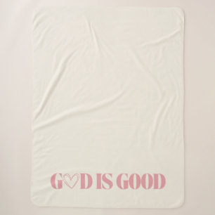 'Gott ist gut' Psalm 100:5 Christlich-katholisches Sherpadecke