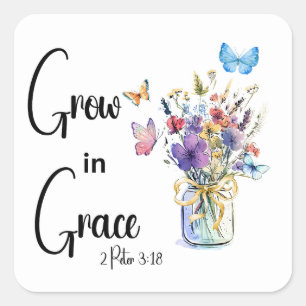 Gott ist gut quadratischer aufkleber