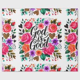 Gott ist gutes religiöses Christliches Wrapping Pa Geschenkpapier