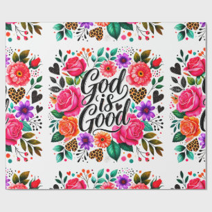 Gott ist gutes religiöses Christliches Wrapping Pa Geschenkpapier