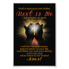 Gott ist heute Sprichwort für dich Fotodruck