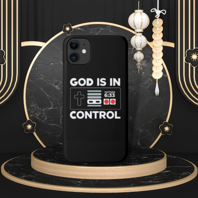 Gott ist im Kontrolle-Spiel-Controller Case-Mate iPhone Hülle (Von Creator hochgeladen)