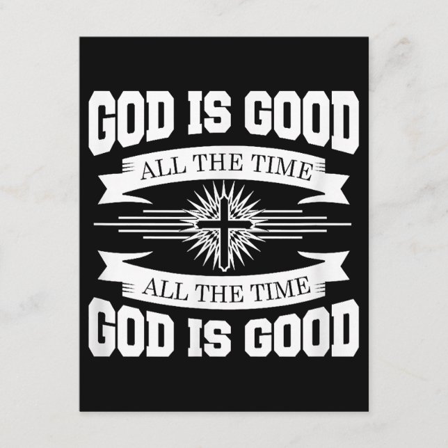 Gott ist immer gut - Christlich Begleitkarte (Vorderseite)
