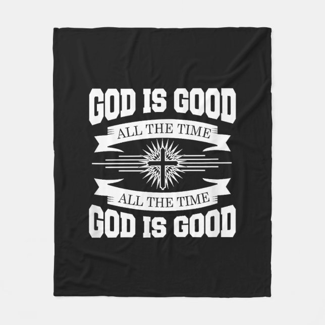 Gott ist immer gut - Christlich Fleecedecke (Vorderseite)