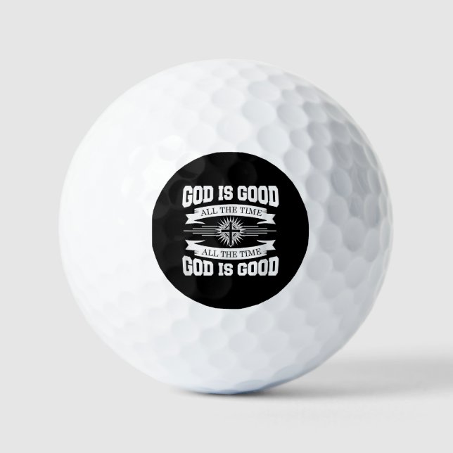 Gott ist immer gut - Christlich Golfball (Vorderseite)