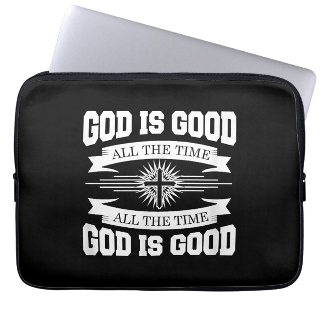 Gott ist immer gut - Christlich Laptopschutzhülle (Vorderseite)