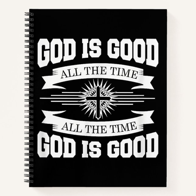 Gott ist immer gut - Christlich Notizbuch (Vorderseite)