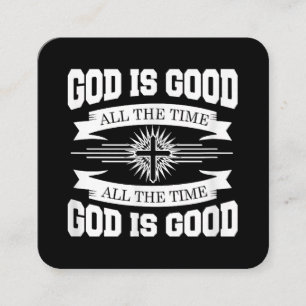Gott ist immer gut - Christlich Quadratische Visitenkarte