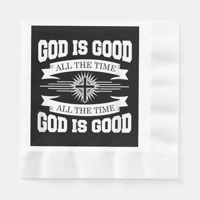 Gott ist immer gut - Christlich Serviette (Vorderseite)