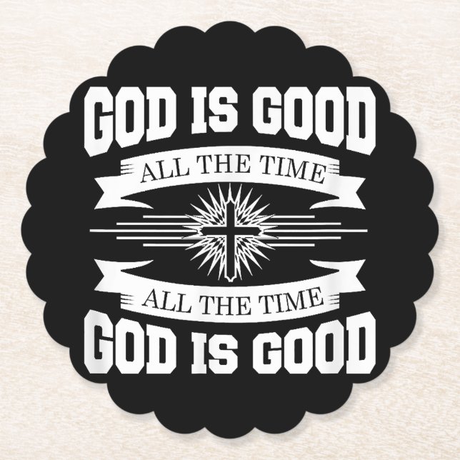 Gott ist immer gut - Christlich Untersetzer (Vorderseite)