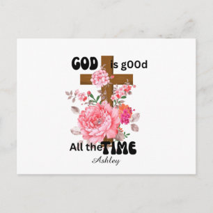 Gott ist immer gut christlicher Spruch Postkarte