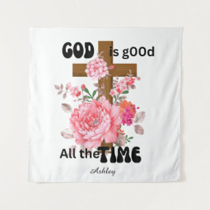 Gott ist immer gut christlicher Spruch Wandteppich
