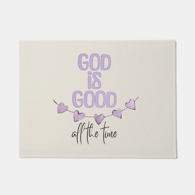 Gott ist immer gut fußmatte (Vorderseite)