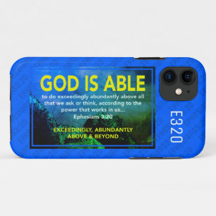 GOTT IST IN DER LAGE   Ephesianer 3:20 Christlich  Case-Mate iPhone Hülle