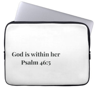 Gott Ist In Ihr Laptop Hülle Christlicher Bibelver Laptopschutzhülle