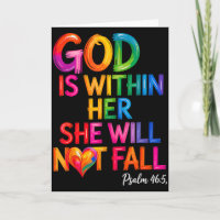 Gott ist in ihr, sie wird nicht fallen Psalm 46-5