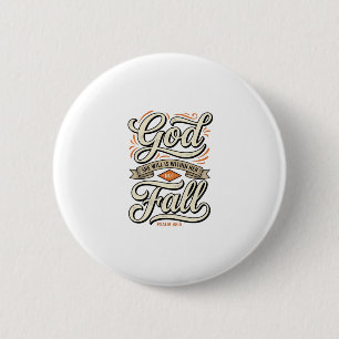Gott ist in ihr, sie wird nicht fallen Vintage-Shi Button