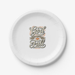 Gott ist in ihr, sie wird nicht fallen Vintage-Shi Pappteller
