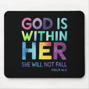 Gott ist in ihr wird sie nicht Versagt Psalm 465 R Mousepad