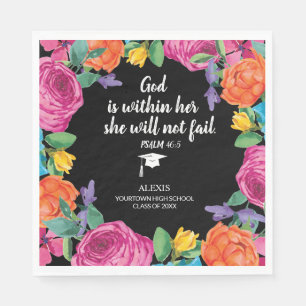 Gott ist in ihrem Christlichen Abschluss Serviette