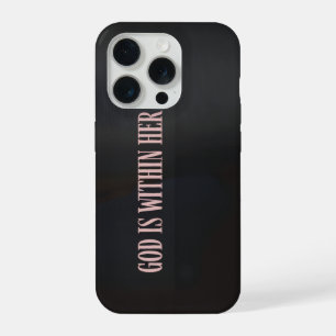 Gott Ist In Ihrem Handyhülle Christliches Bibelver iPhone 15 Pro Hülle