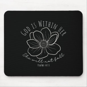 Gott ist in ihrem Herbstkostüm Frauen Mousepad