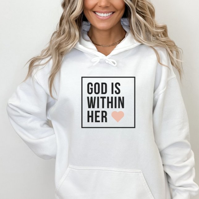 Gott ist in ihrem Herzen Christlicher Glaube Hoodie (Von Creator hochgeladen)