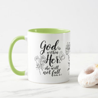 Gott ist in ihrem Psalm 46:5 Bibel Verse Geschenk. Tasse