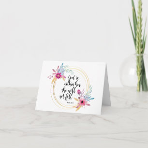 Gott ist in ihrem Psalm 46:5 Karte