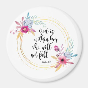 Gott ist in ihrem Psalm 46:5 Magnet