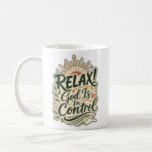 Gott ist in Kontrolle Christliches, auf Glauben ba Kaffeetasse