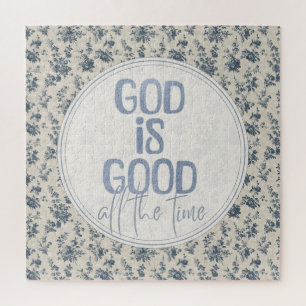 Gott ist jederzeit gut - Christliches Zitat Puzzle