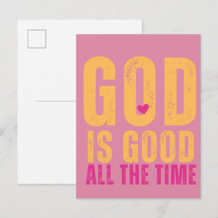 Gott ist jederzeit gut postkarte