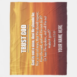 GOTT IST KEIN MENSCHLICHER Vertrauensgott Christli Fleecedecke