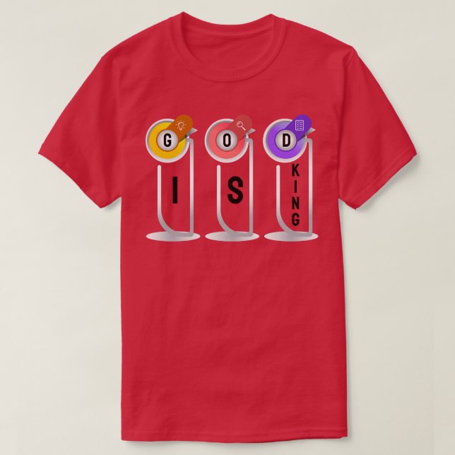 GOTT IST KÖNIG T-Shirt (Design vorne)
