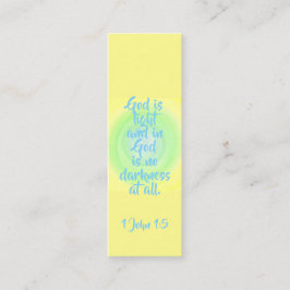 Gott ist Licht, und in Gott ist keine Finsternis Mini Visitenkarte