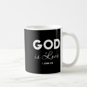 Gott ist Liebe 1 Johannes 4_8 Bibelvers christlich Kaffeetasse