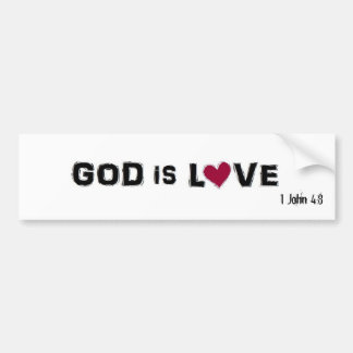 GOTT IST LIEBE, 1 John-4:8 Autoaufkleber