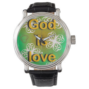 Gott ist Liebe Armbanduhr