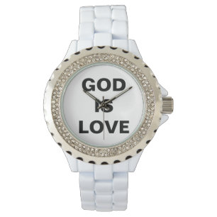 Gott ist Liebe Armbanduhr