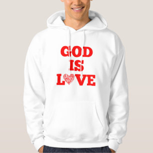 Gott ist Liebe Bibel Zitat Männer Hoodie
